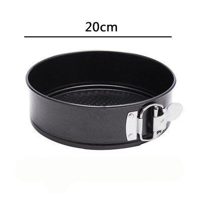 Metal Cake Baking Pan Removable Bottom Springform Cheesecake Pan Round Shape Non-stick Baking Molds Kitchen Bakeware: 20cm