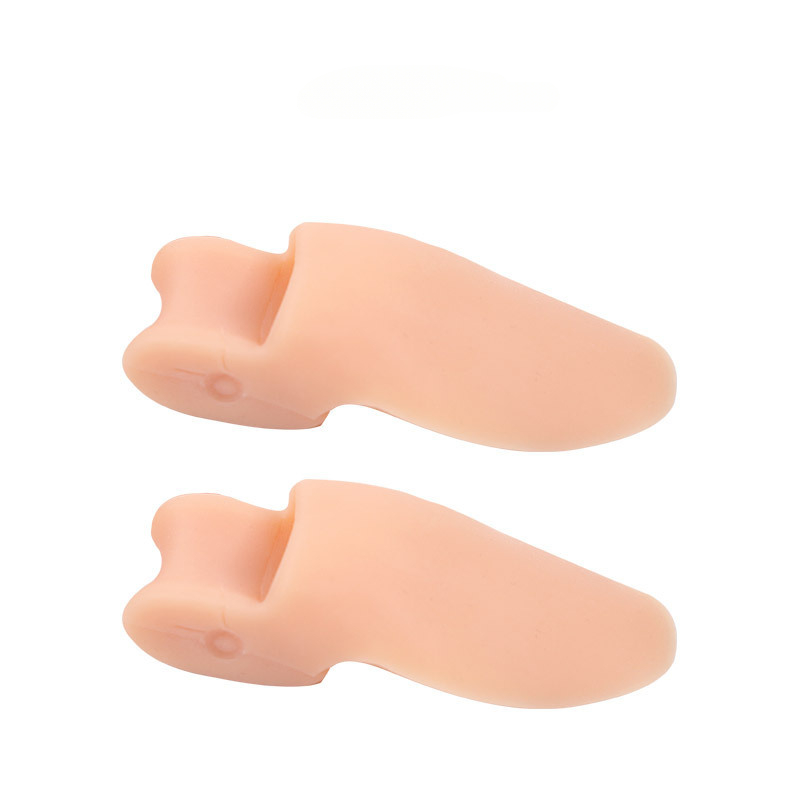 1 paar Siliconen Teen Separator Siliconen Gel Duim Corrector Bunion Kleine Teen Protector Hallux Valgus Voetverzorging Relief Pads: Licht Groen