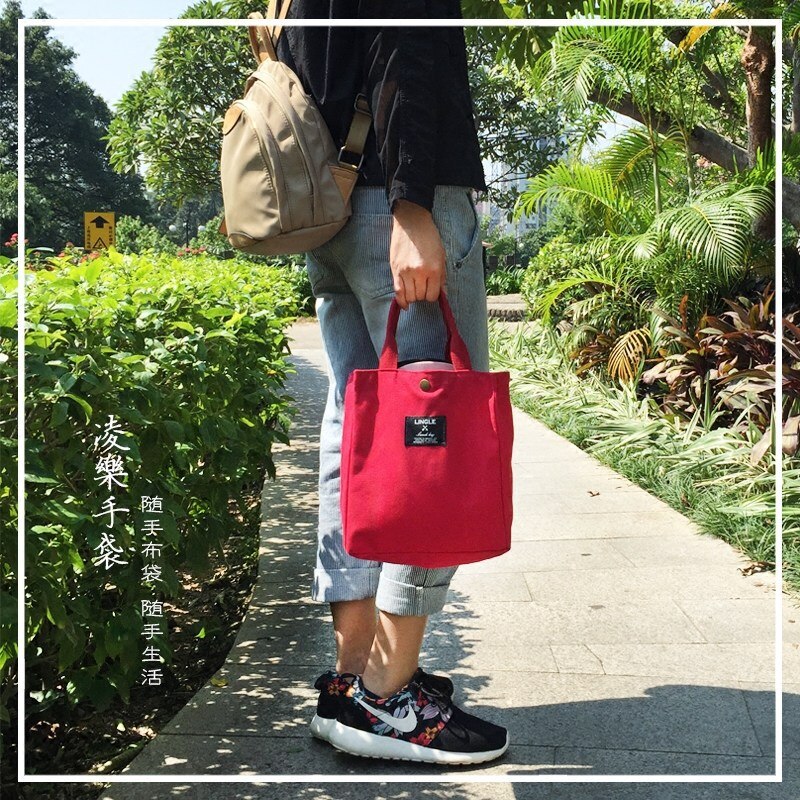 Bento lunchbox tas met lunch draagbare lunch canvas eco tas kantoormedewerker handtas student kleine lunchbox tas
