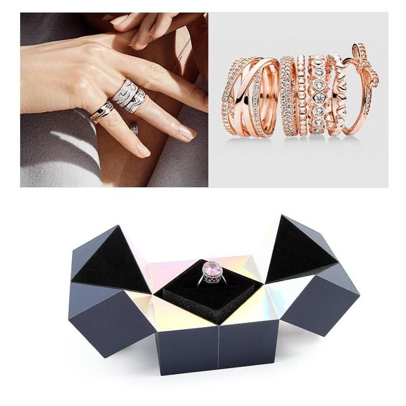 Ring Armband En Puzzel Sieraden Doos Ketting Armband Oorbellen Ring Box Verpakking