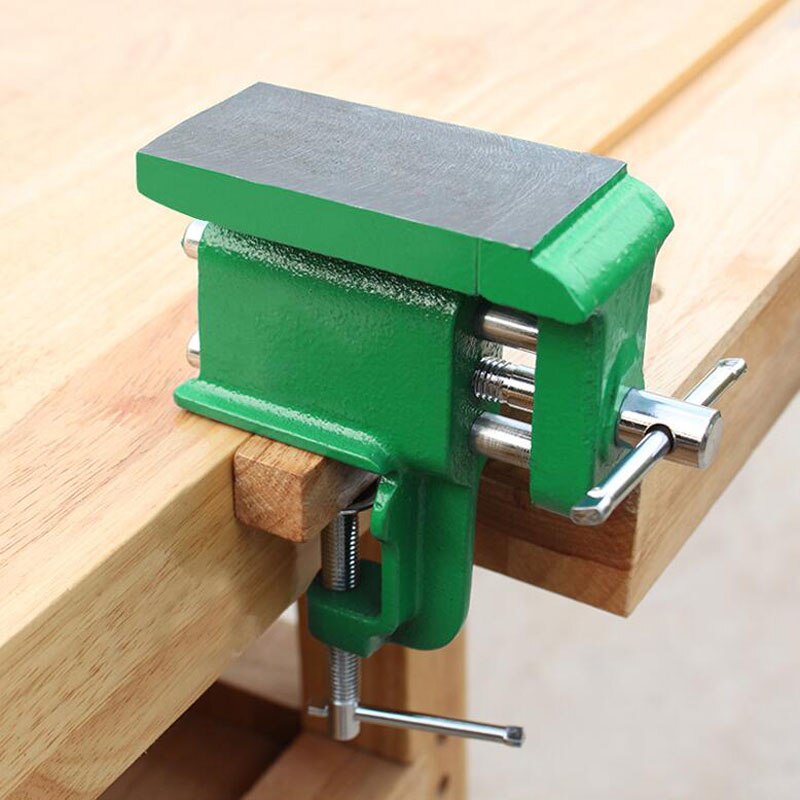 Cast Iron Bench Vise Multi-functional Jewelers Vice Clamp-On Bench Vise With Large Anvil Hobby Clamp On Table Mini Hand Tool