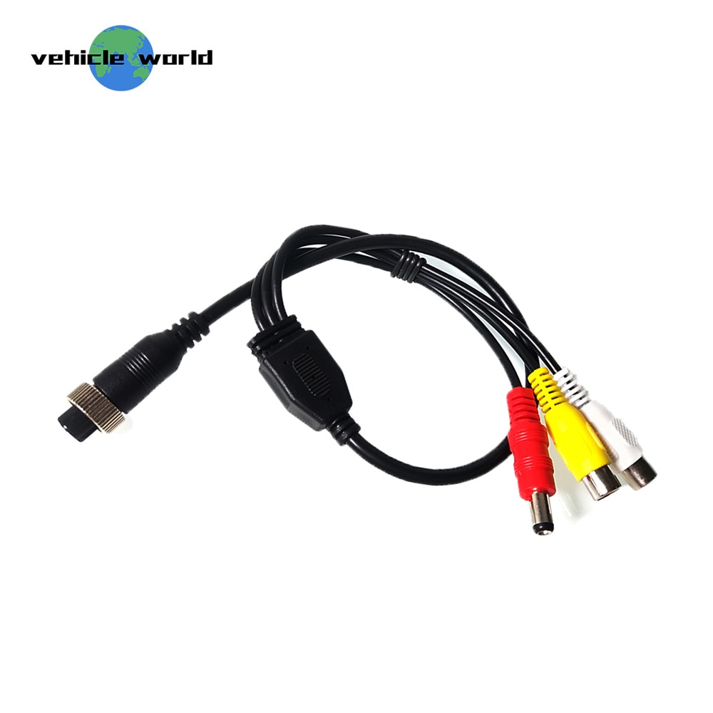 4 Pin Female to RCA AV Adapter Wire Reversing camera cable