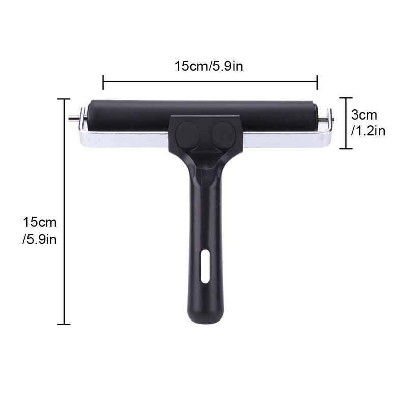 3 Sizes Ink Brayer Roller Paint Brush Ink Applicator for Printmaking, Wallpapers, Block Printing Stamping: C