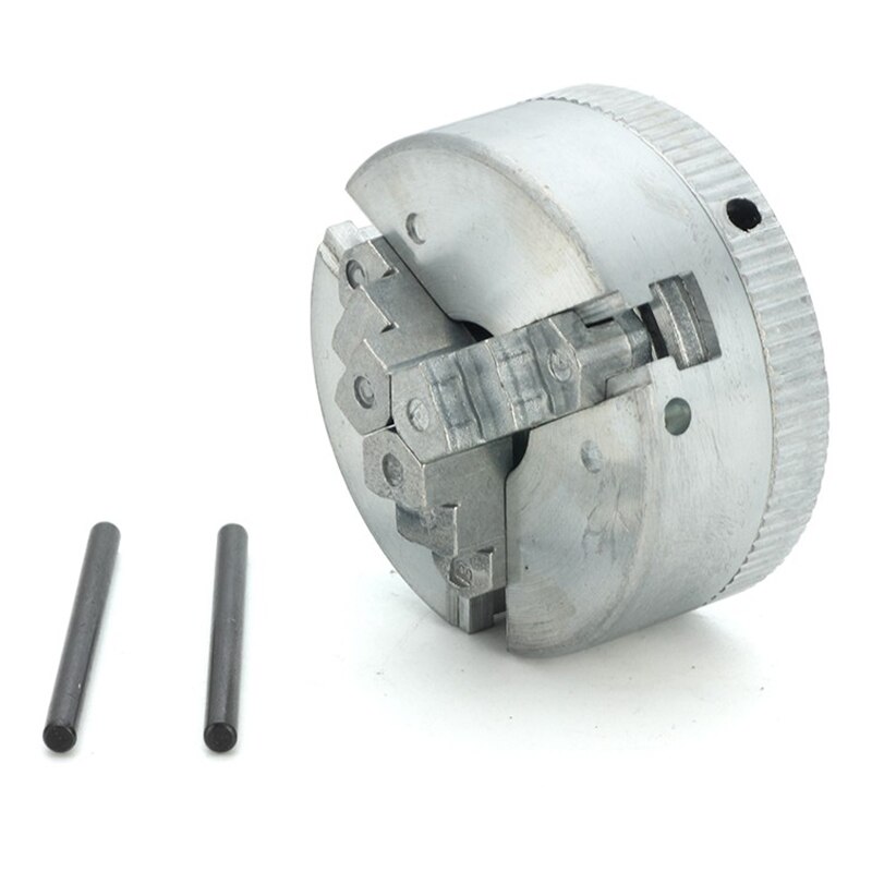 Three Jaw Chuck Clamping M12X1Mm Threaded Back Mini Drill Chuck Z011 Zinc Alloy 3-Jaw Chuck Clamp Accessory For Mini Metal Lathe