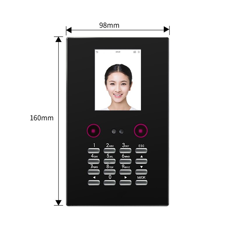 ZK EF200 Biometric Face Facial Recognition USB SSR... – Grandado
