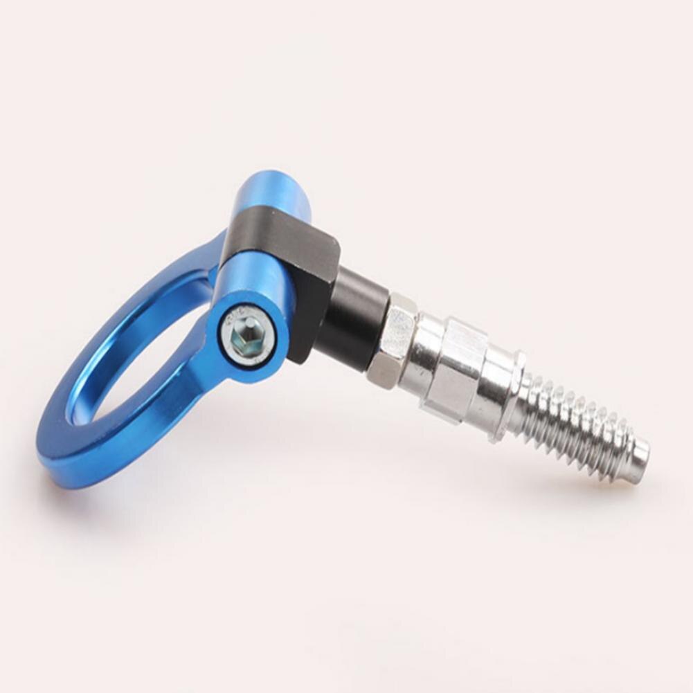 Racing Tow Hook Practical Blue Folding High Strength Racing Tow Hook Ring for Vehicle Car Tow Hook Bumper Tow Ring