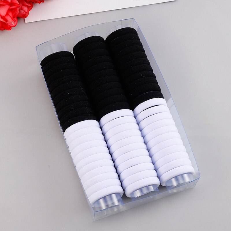 66 st/lot 3cm färgglada nylonringar flickor knasiga hårband haar håraccessoarer barn gummiband elastiska pannband: Blanda färger 6