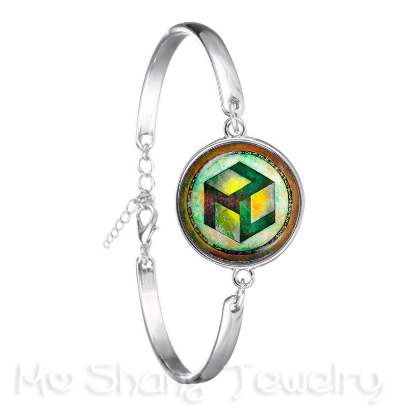 Pulsera de la estatua de Ganesha, brazalete de cadena de budismo indio, Ganesha, Vinayaka, Dios, Vintage,: PLATEADO