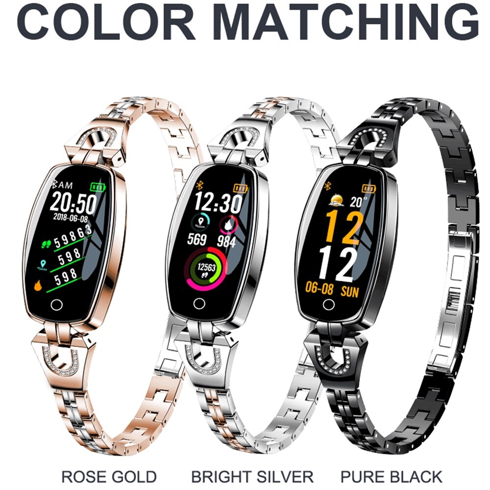 696 H8 Smart Armband Bloeddruk Hartslagmeter Fitness Tracker Smart Band Vrouwelijke Vrouwen Smartwatch