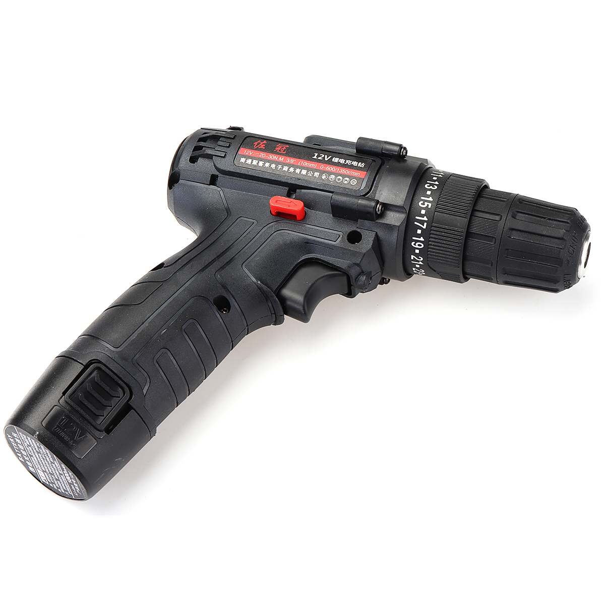 12V Rechargeable Cordless Rotary Hammer Drill Electric Hammer Impact Drill Screwdriver Set with Accessories Power Tools 2 Speed