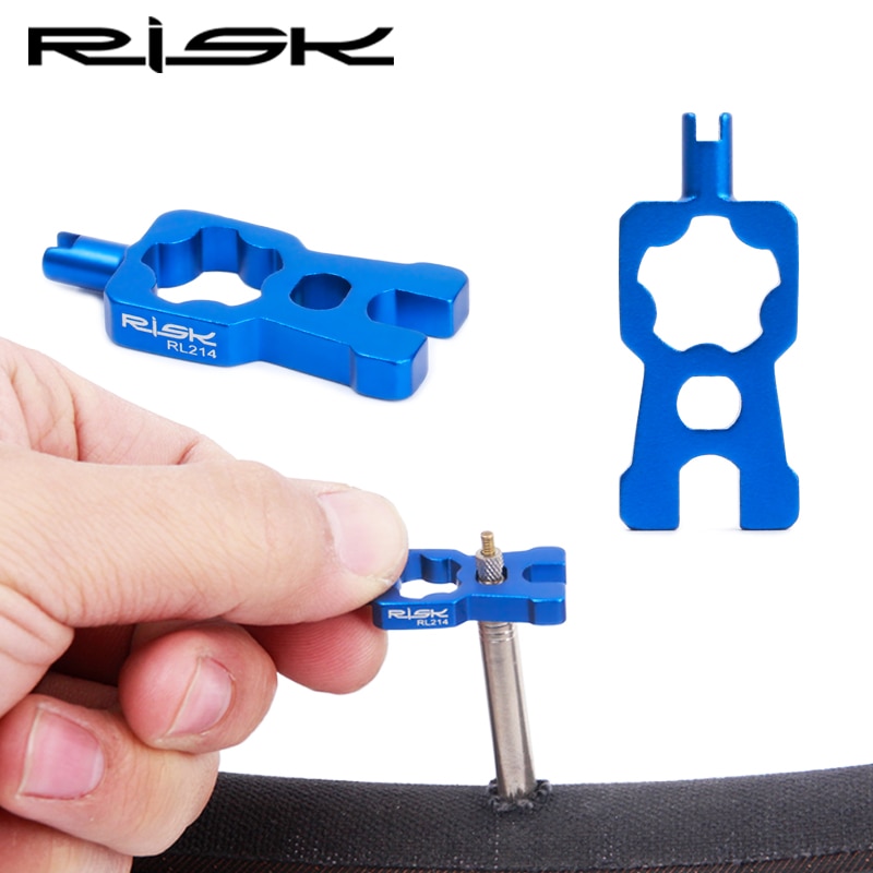 RISK 4 IN 1 Bicycle Valve Tools For MTB Road Bike Wrench Multifunction Schrader/Presta Valve Core Disassembly Installation Tool