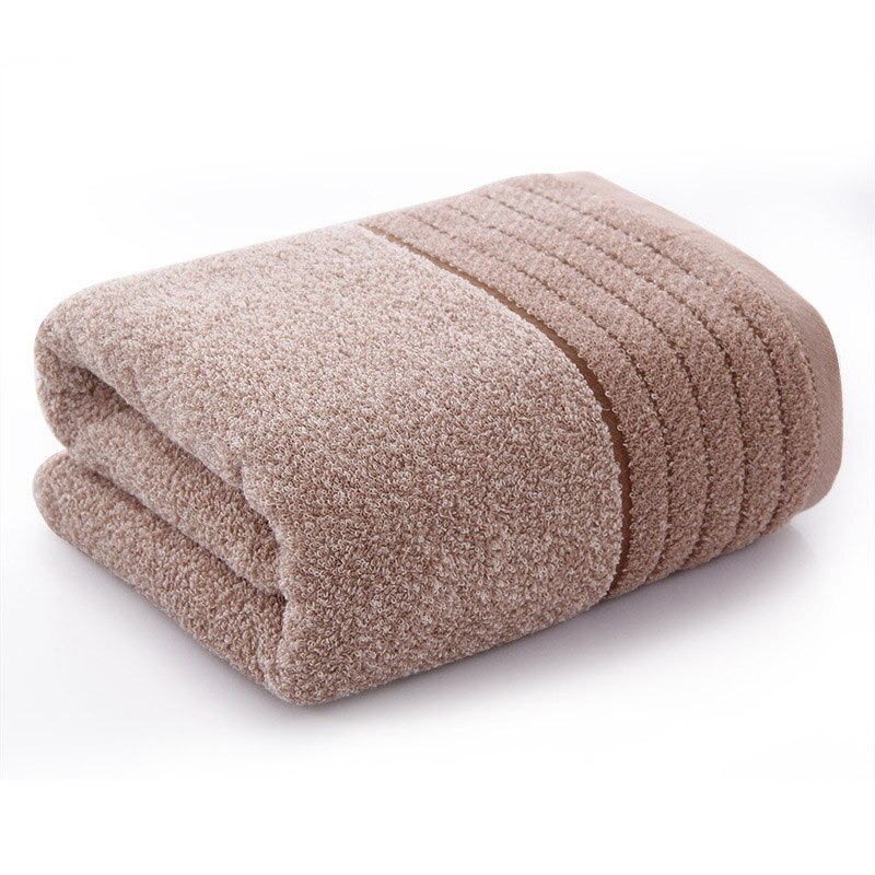 Toalla de baño de satén de hilo AB oscuro de algodón para adultos, toallas Súper suaves de gran absorción, 70x140 de espesor, toallas de playa de secado rápido: Coffee