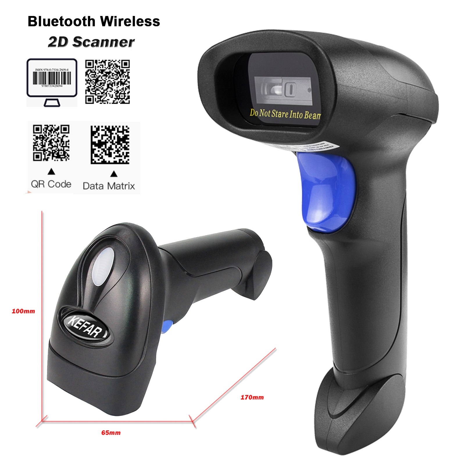 L8BL Bluetooth 1D 2D Barcode Scanner En L8 Qr PDF417 2.4G Draadloze Bedrade Handheld Barcode Reader Usb Ondersteuning Mobiele telefoon Ipad