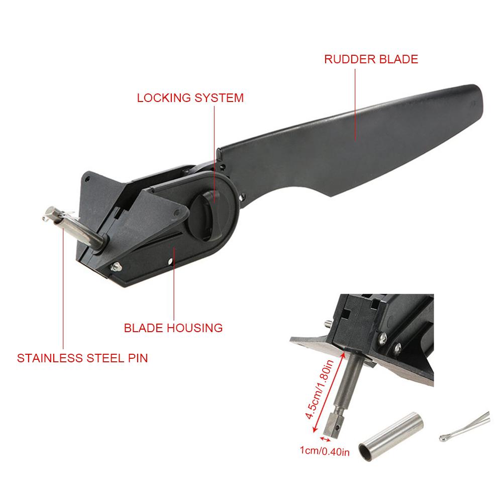 Hoge Sterkte Nylon Roeien Boten Vissen Waterscooters Roer Voetpedaal Steering Systeem Kajak Accessoires met Controle Lijn Kit