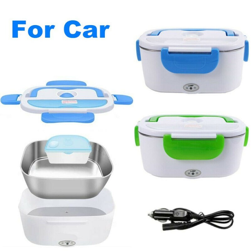 Portable Electric Lunch Box Car Truck&Home 12V1.5L School Bento Rice Cooker Food Container Warmer Car Adapter Car Accessories