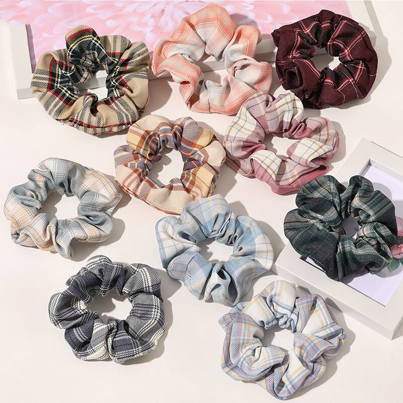 Vintage Bloemen Stof Haar Touw Haar Chouchou Meisje Bos Voor Vrouwen Elastische Haarband Paardenstaart Houder Haar Stropdas Gom Accessoires