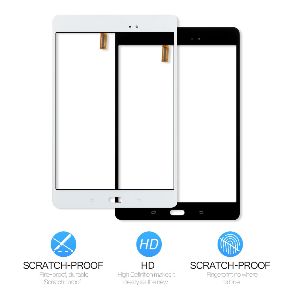 Srjtek Parts For Samsung Galaxy Tab A 8.0 T355 T350 SM-T355 SM-T350 Touch Screen Digitizer Sensor Glass Panel Tablet Replacement