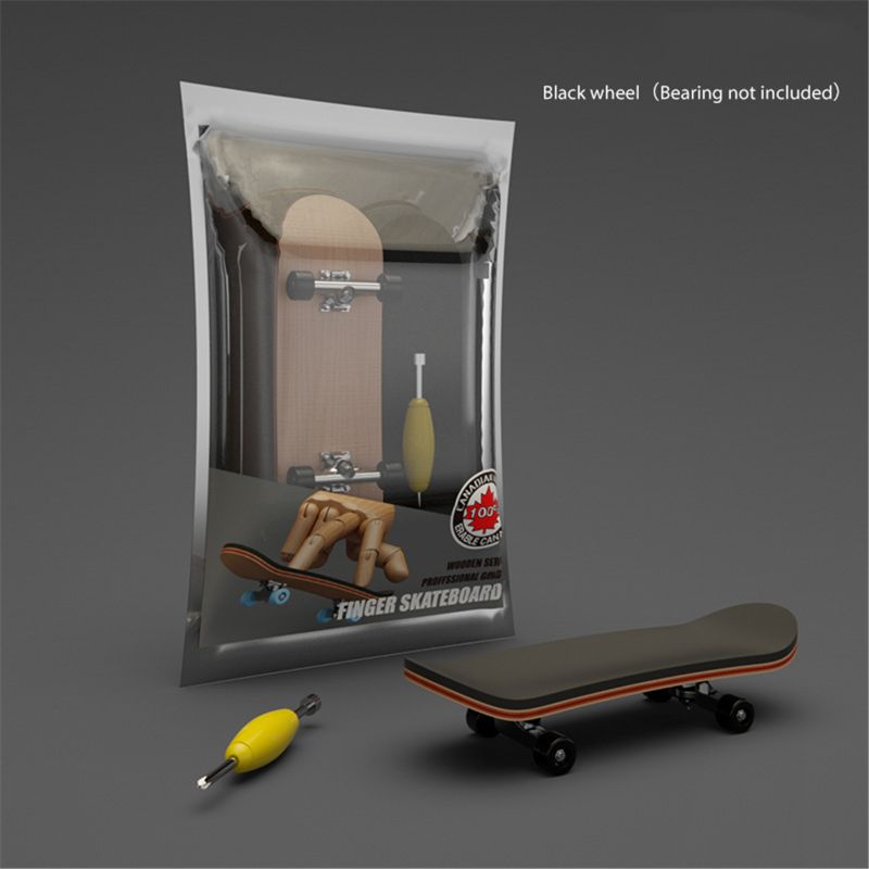 Mini deskorolka drewniana podstrunnica zabawka profesjonalne stenty Finger Skate Set: Y-A