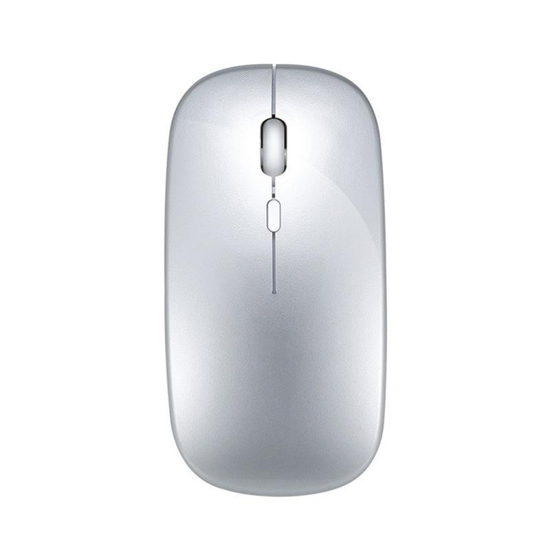2.4 ghz:n langaton bluetooth-hiiri, ladattava, hiljainen, ergonominen, kaksoismalli, minikokoinen kannettava, dpi:llä säädettävä näppäimistö: Keltainen