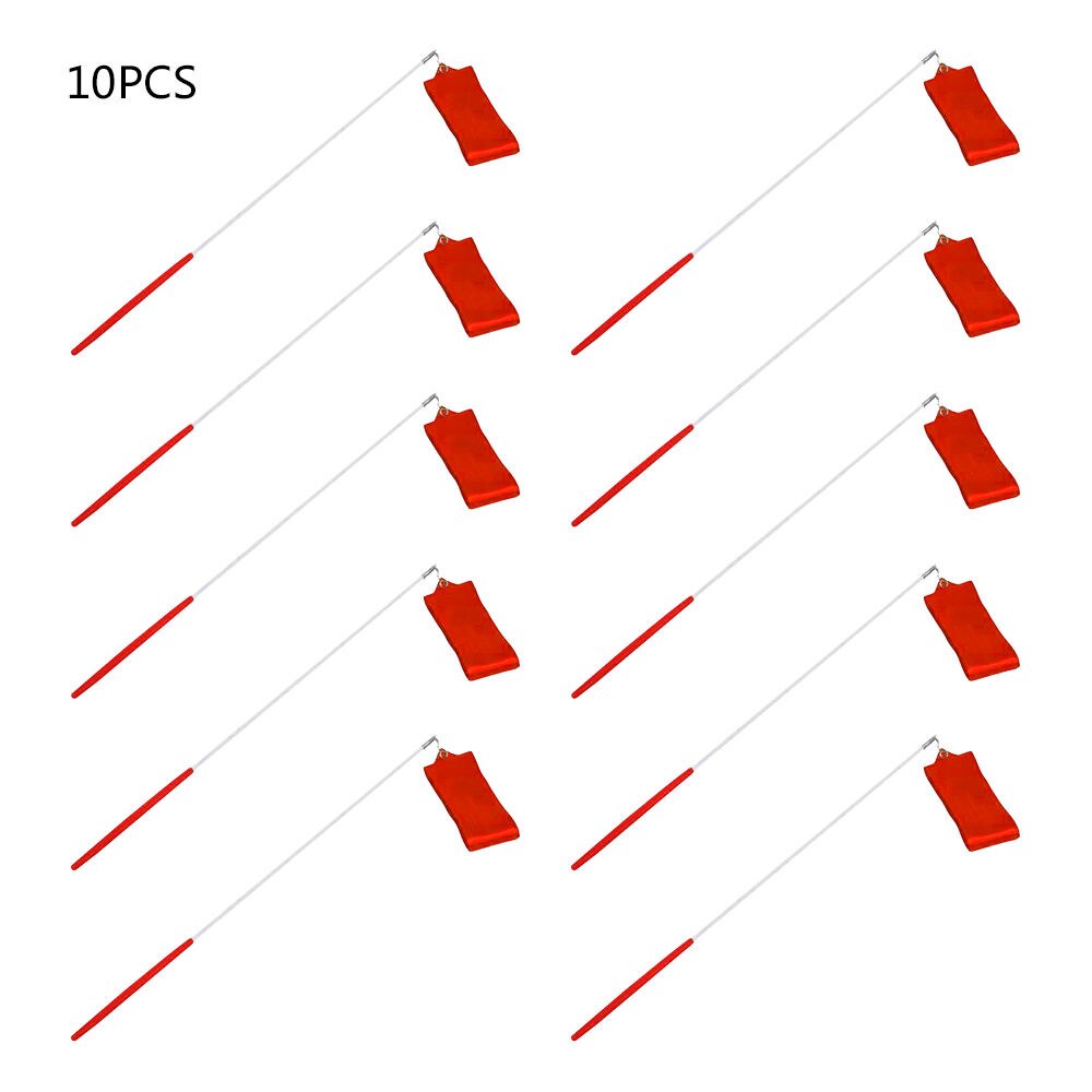 10pcs 4m Rhythmic Gymnastics Ribbons Silks And Satins For Colleges Students Training Dance Performance Ribbons Fitness Tool: Red