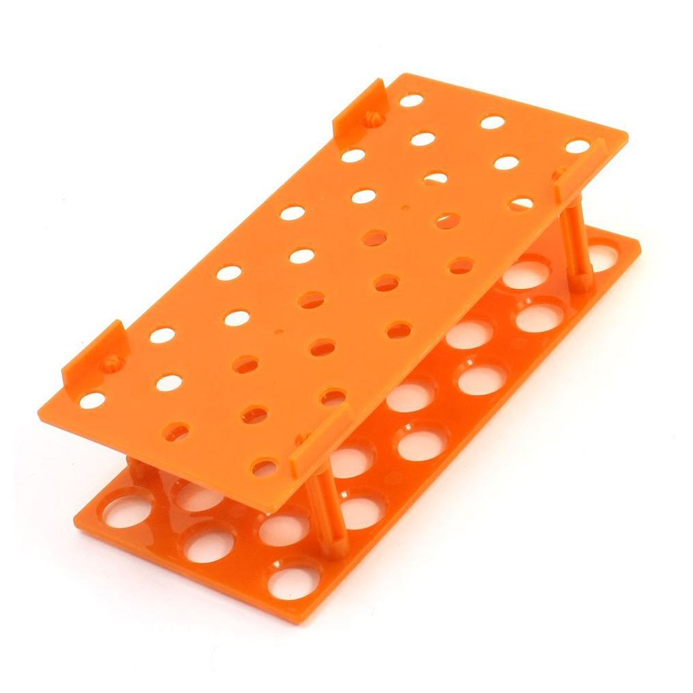 Laboratorium Meten Orange 28 Posities 17 Mm Gat Diameter Test Buizen Houder Stand
