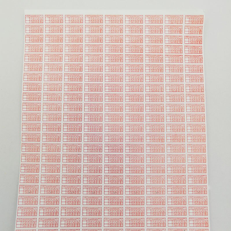 Rectangle 10*5mm 500 PCS/lot warranty sticker destructive fraigle/temper seal label