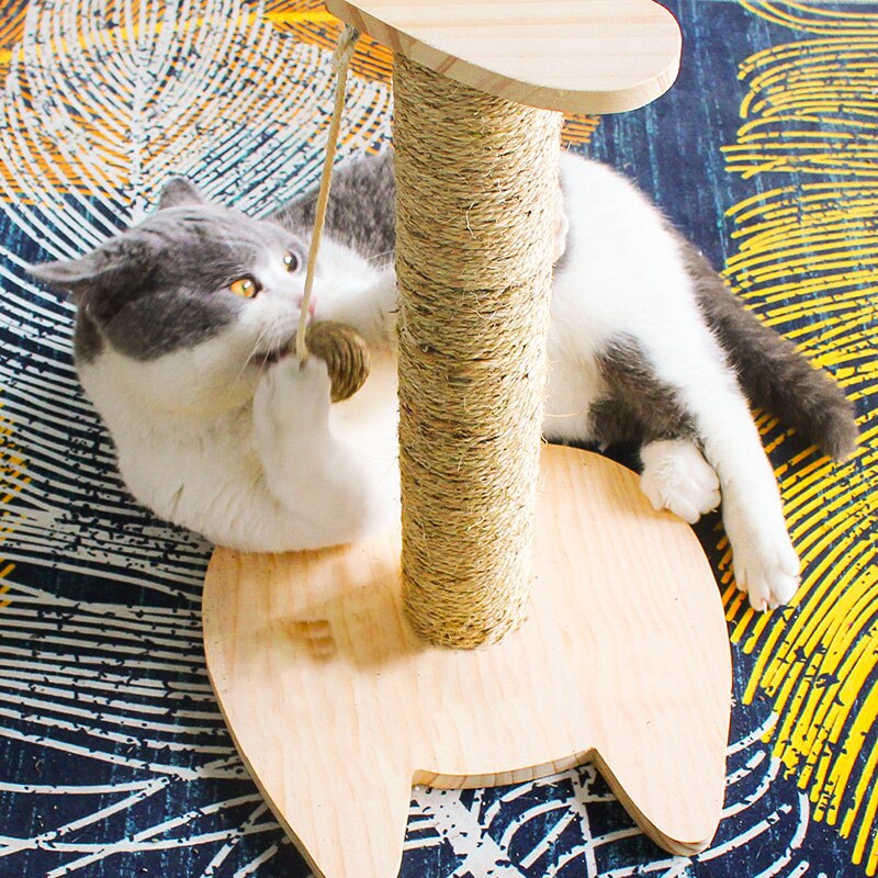 Sisal Cat Scratcher Cat Scratching Post Claw Sharpener Wearable Won't Fall Cat Climbing Shelf Funny Cat Toys Cat Supplies