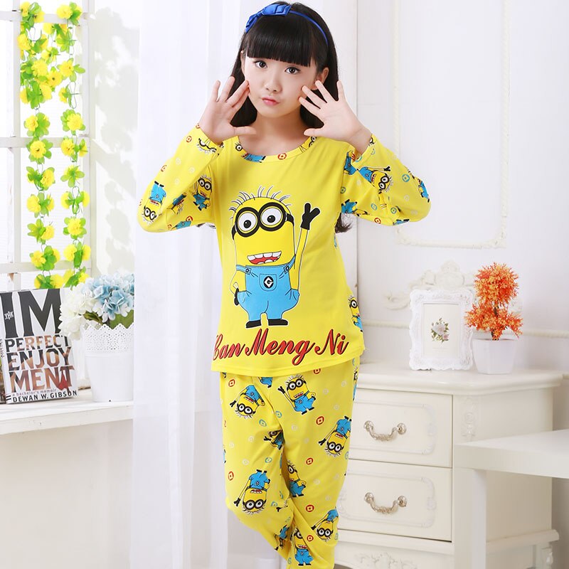 Christmas Pajama Kids Style Carton Cute Children Pajamas Unisex Boy Sleepwear Lovely Long Underwear Girl Nightwear