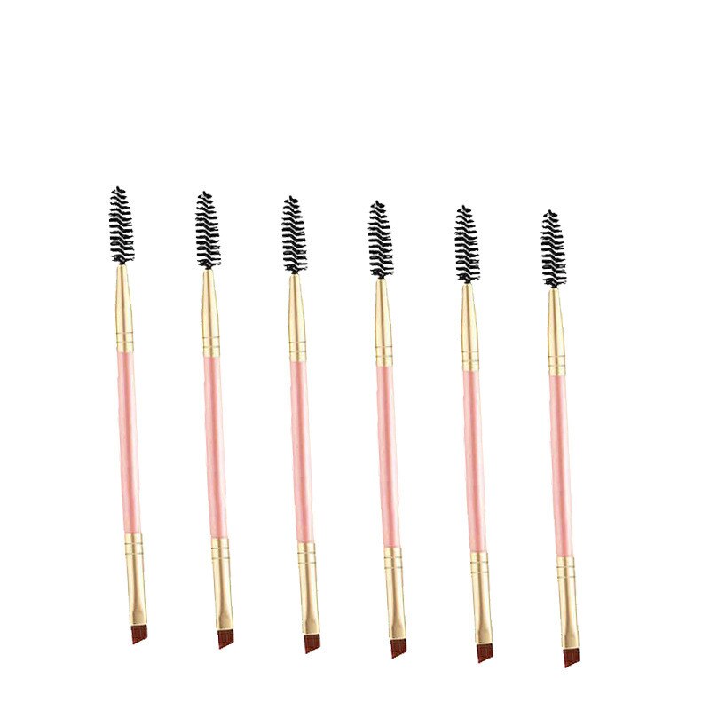 Double Ended Wenkbrauw Eye Brow Kam Borstel Beauty Up Kwasten Cosmeticstools Wimper Wands Snelle Levering 1Pc