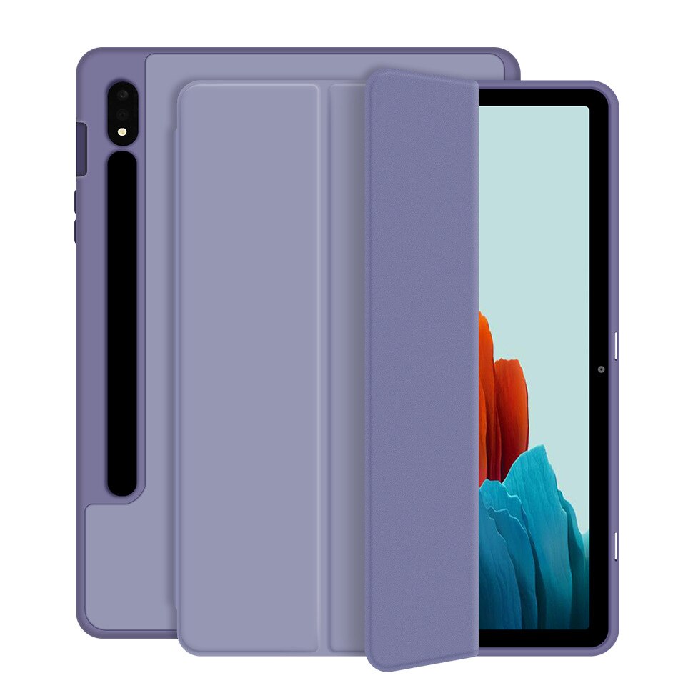 For Samsung Galaxy Tab S7 FE LTE 12.4&quot; PLUS case for Samsung Tab S7 11 Case with Pencil holder S8 PLUS 12.4 Cover Auto Sleep