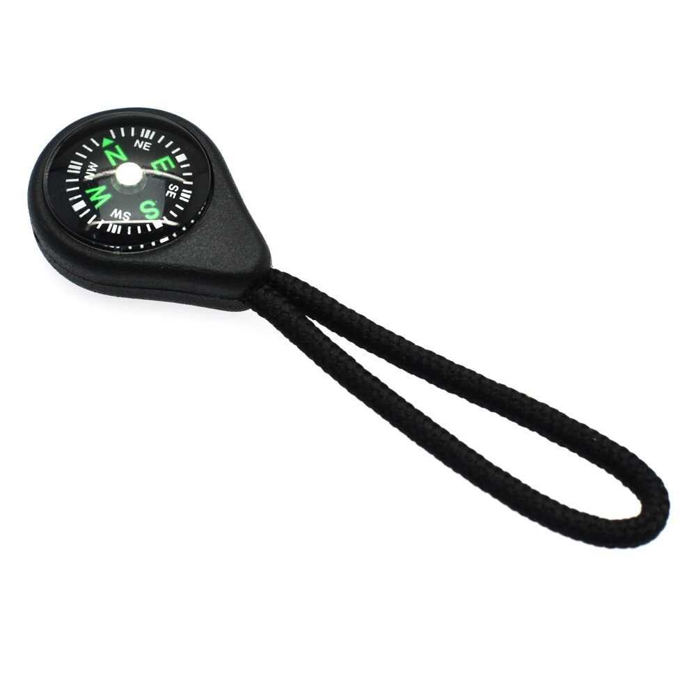 2pcs Plastic Compass Zipper Pull With Strap For Backpack Gym Suit garment Accessories