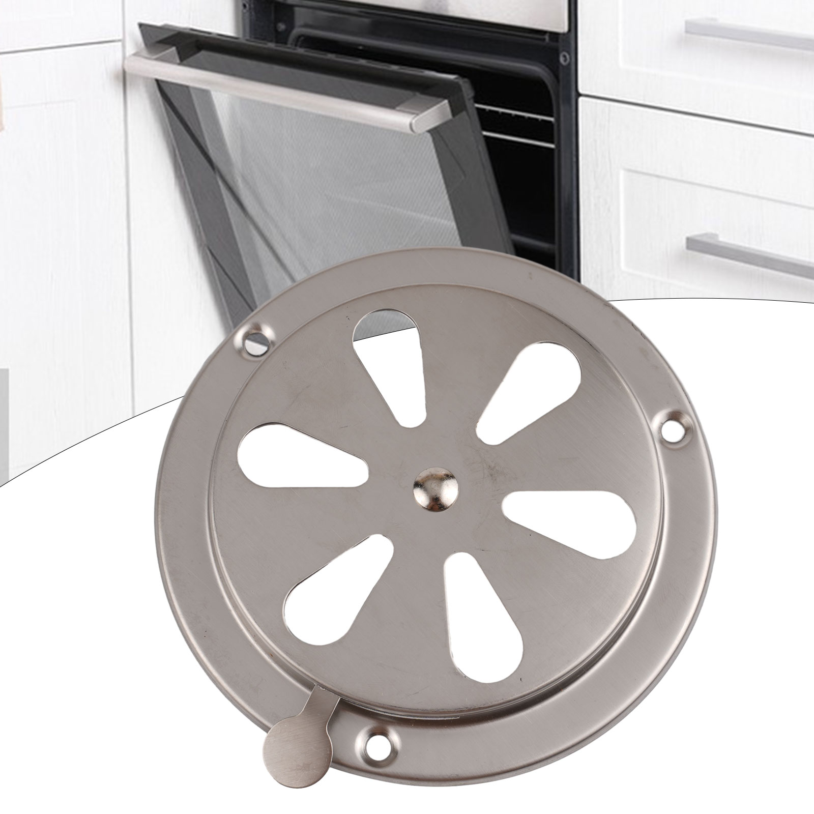 125Mm Bbq Grill Roker Uitlaat Afvoerkachel Luchtopening Demper Rvs Ontluchter Gat Bbq Accessoires Vervangende Onderdelen