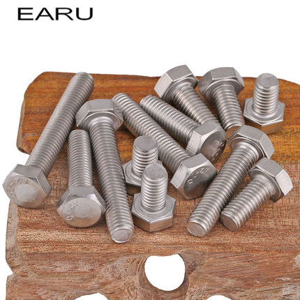 Pieces M Mm Stainless Steel External Hex Hexagonal Hexagon Head Screws Bolts Din