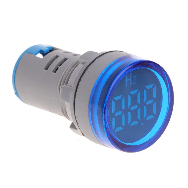 22mm display led ac medidor de freqüência eletricidade indicador hertz hz luz piloto 35ed