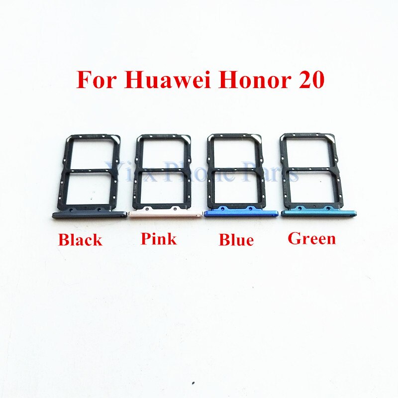 support de fente pour carte SIM, 1 pièce de rechange pour Huawei Honor 20