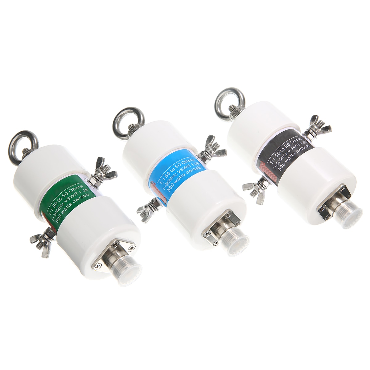 Balun universel, tension 1:1 HF étanche, bandes 160m-6m 1.8-50MHz 500W, pour antenne à ondes courtes, 87x45mm