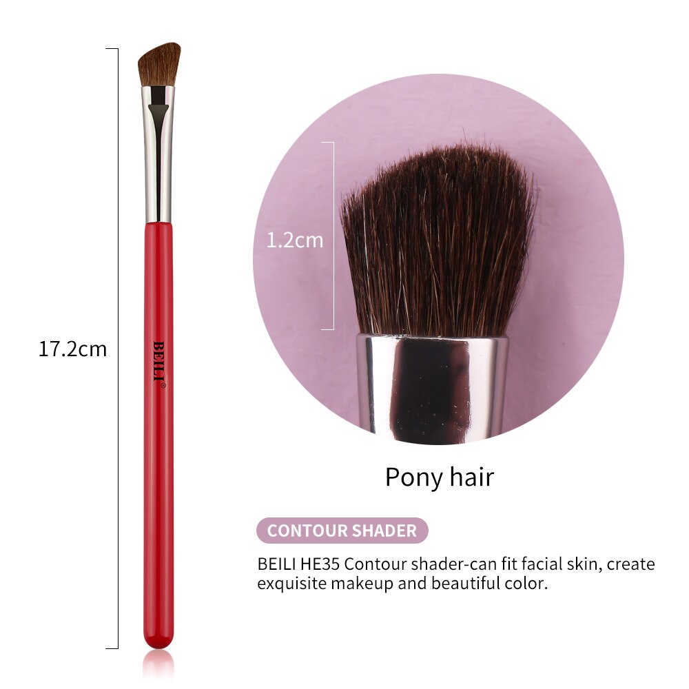BEILI-brocha de maquillaje, 1 Uds., pelo Natural , sombra de ojos, licuadora, pliegue, Cosméticos de maquillaje 228/221/222/223/235/134/225: H235