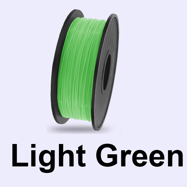 3D Printer Filament PLA 1.75mm 200g/Roll Plastic Consumables Material 3D Filament PLA for DIY Artwork Printing for FDM Printer: 200g-Light Green