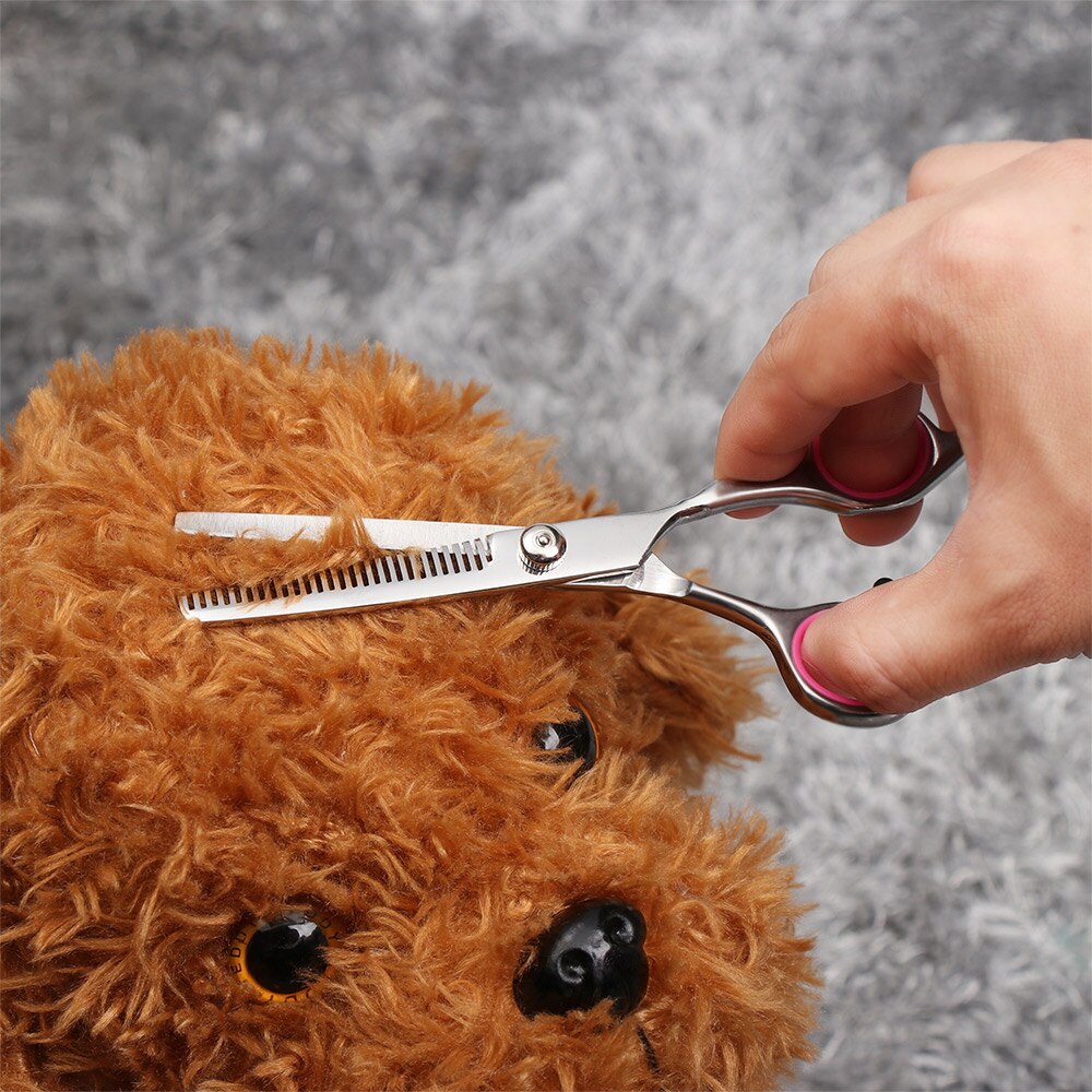 Sharp Blades Stainless Steel Dog Grooming Thinning Scissors Thick Hair Fur Ear Face Coat Trimming Pet Shears