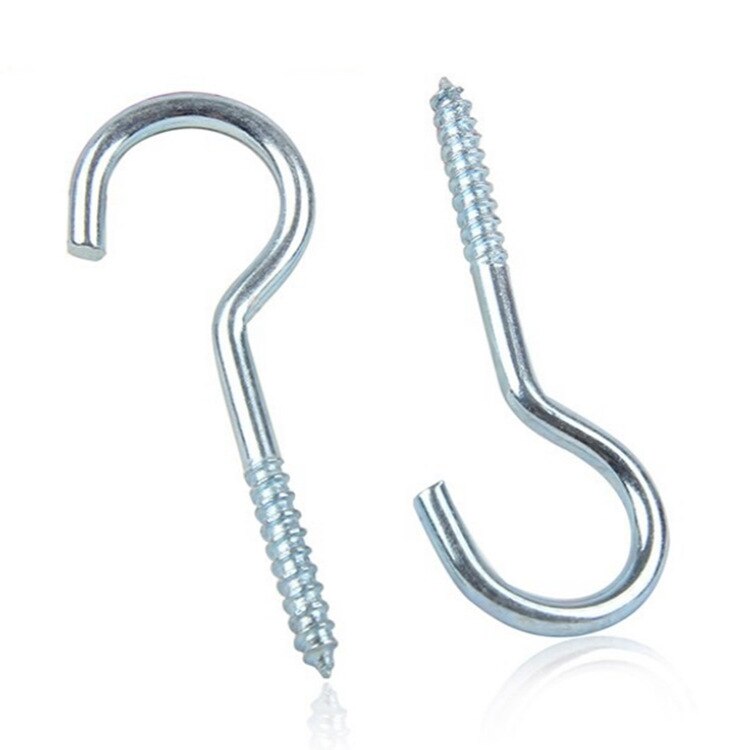 2521 Exquisite Small Blister Card Lamp Hook 8# Self Tapping Screw Lamp Hook Europe and America Supermarket Small Supply of Goods