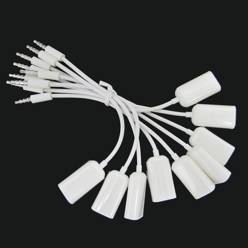 1PC Universal- 3,5mm Audio- Kabel Weiß Doppel Kopfhörer Mit Y Splitter Kabel Adapter Jack Stecker Einfach Zu tragen Um