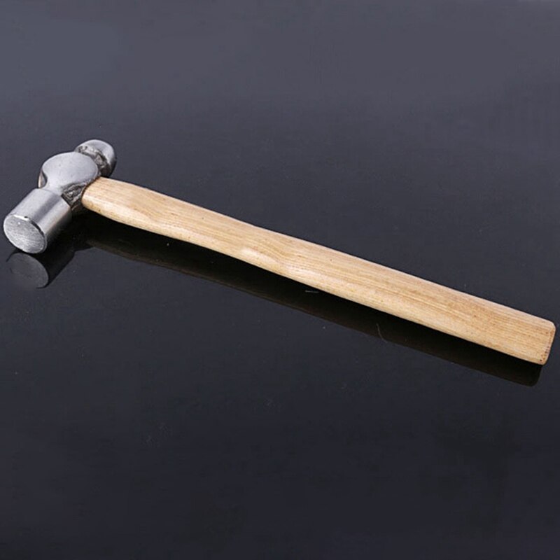 Creatieve Hamer Mini Houten Hamer Rvs Sieraden Ronde Hoofd Goudsmid Multifunctionele Handmatige Diy Leer Hamer