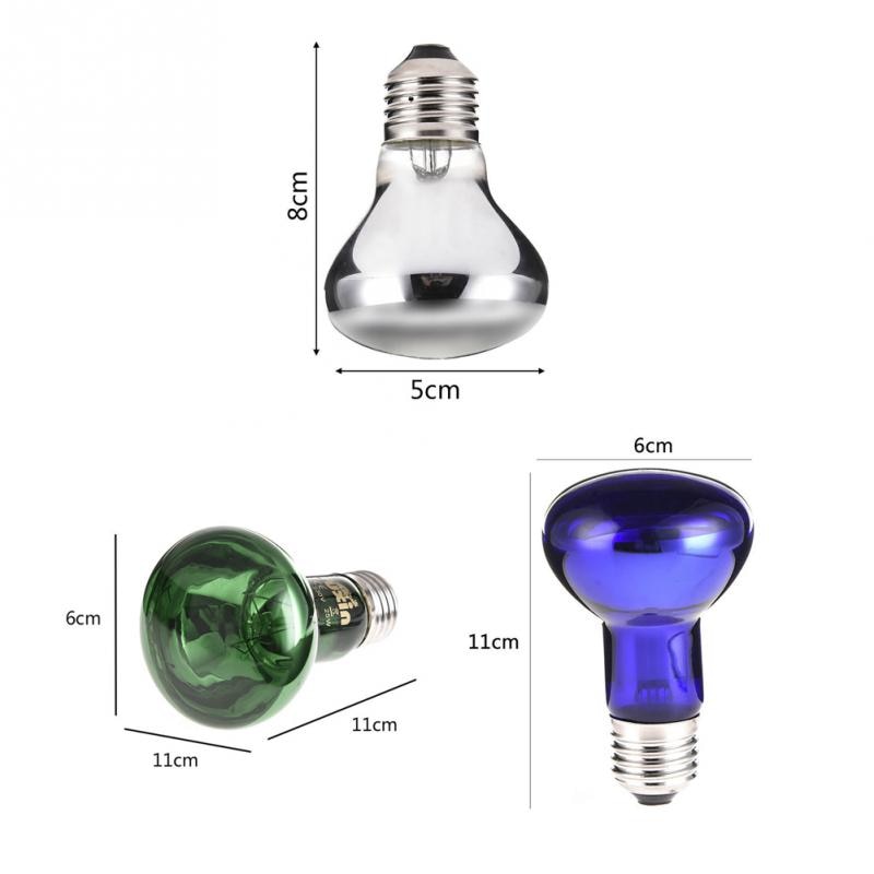 25/50/75/100W UV Reptile Lamp Bulb Turtle Basking UV Light Bulbs Heating Lamp For Amphibians Lizards Snake