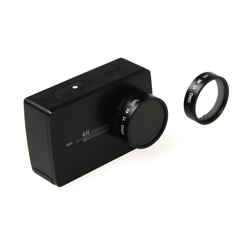 Yi 4K Xiaomi Zubehör UV CPL kreisförmig Polarisator Filter Abdeckung Objektiv Schutzhülle Für Yi Xiaomi II 4K Xiaoyi Aktion Sport Kamera: Schwarz / CPL Filter