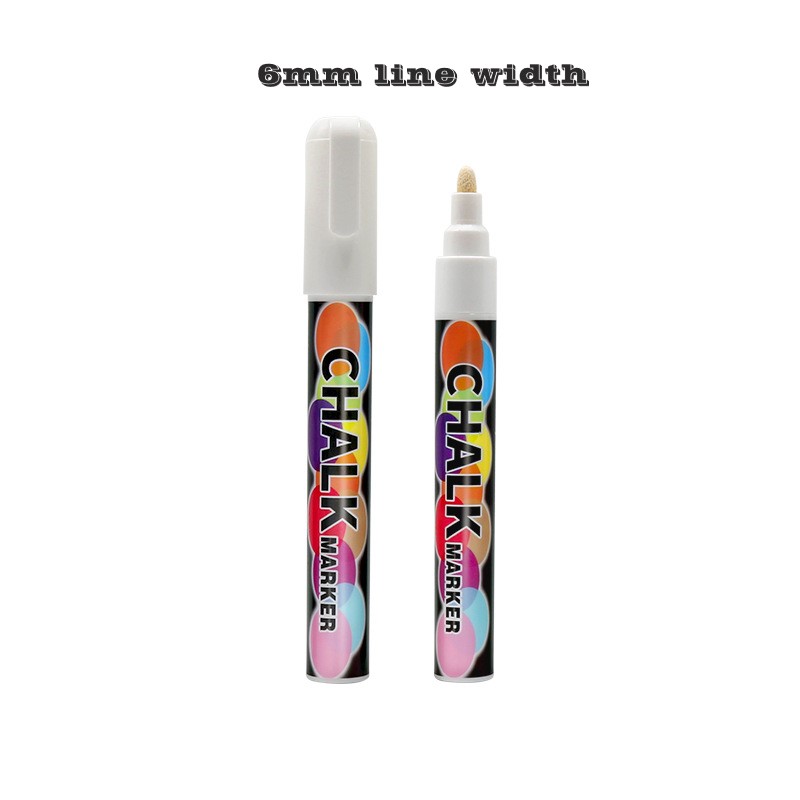 Weiße flüssige Kreide-Graffiti kann abgewischt werden, Werbung, fluoreszierender Tafelstift, wasserlösliche, saubere Hände, kein schmutziger Tafelstift: Rot