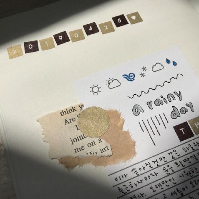 2patterns numbers letter mini die cut square sticker scrapbooking dairy home decorative sticker cute stationery Korea