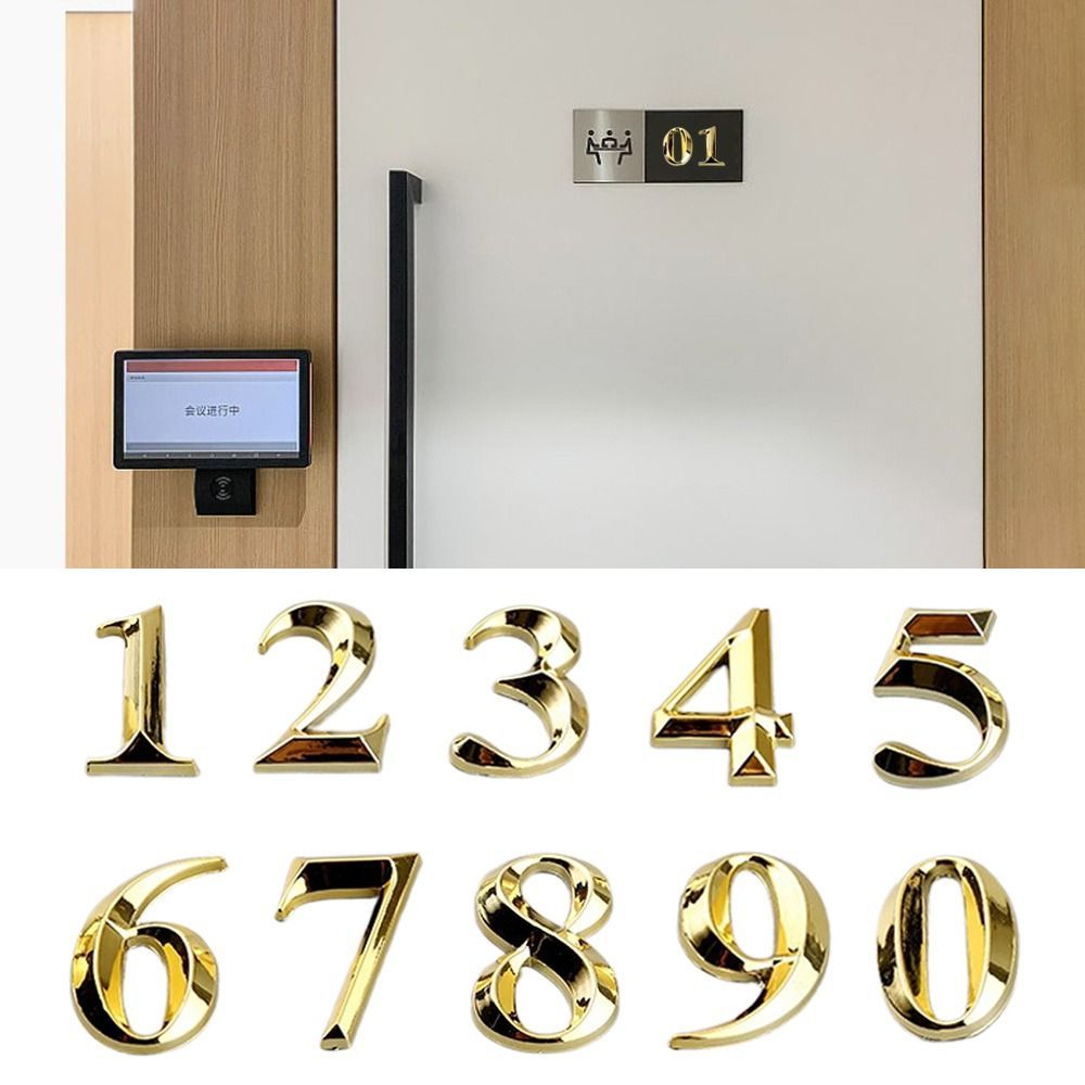 Digitale Hotelkamer Nummerdeurteken Nummer Appartement Hotel Kantooradres Straatsticker Zelfklevend Deurnummer