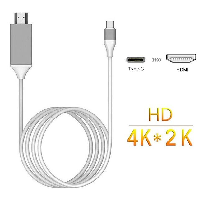 1080P HDMI Kabel 2m Type-C USB-C naar HDMI Adapter Micro USB C naar HDMI HD TV kabel Adapters Voor Samsung S9/S8/Note 9 Huawei Type-C