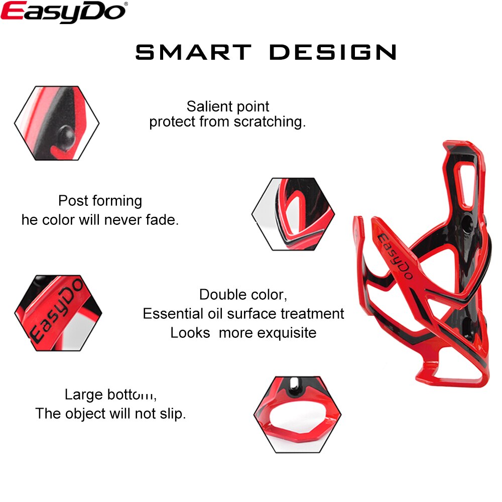 EasyDo – porte-bouteille spécial en carbone pour vélo de route et vtt, avec surmoulage, accessoires pour bicyclette, ED-031