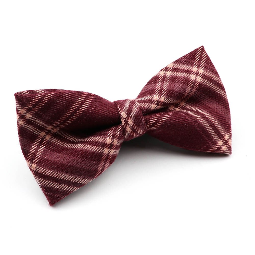 100%  bomuldsstribet plaid brun grågrøn herre butterfly klassisk skjorte tilbehør butterfly casual jakkesæt ung: 10